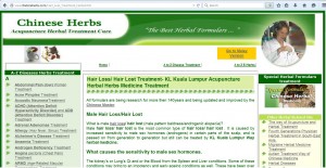 1) hair loss