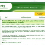 4) menstruation