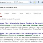 Backache pain herbs in kl