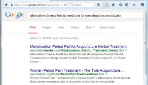 alternative chinese herbal medicine for menstruation period pain