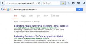 bedwetting herbal treatment kl google