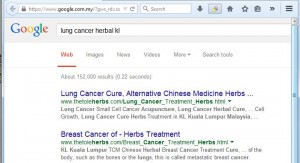 lung cancer herbal kl