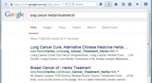 lung cancer herbal treatment kl